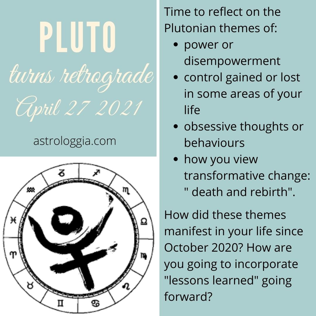 Pluto Turns Retrograde Dark Places, Power (Im)Balance, and Death and